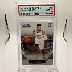 2016 Panini Threads Donruss Jamal Murray Rookie  Nuggets PSA 10 Gem Mint #168
